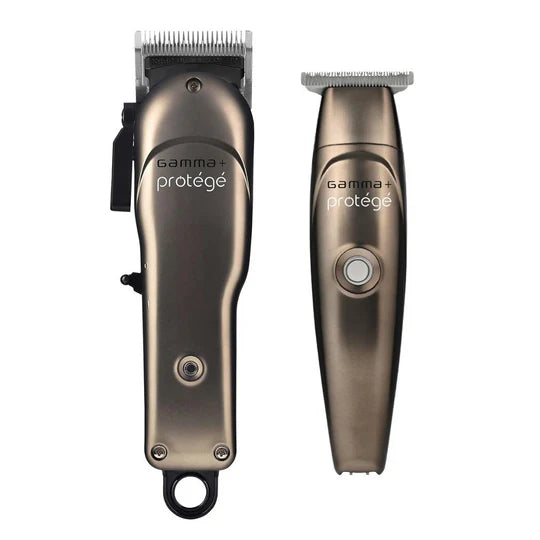 Gamma+ Protege Professional Gunmetal Cordless Hair Clipper and Trimmer With Rotary Motor