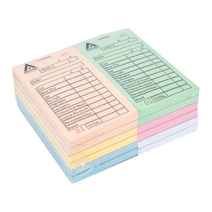 Agenda Check Pads Assorted/Numbered 12 x 100