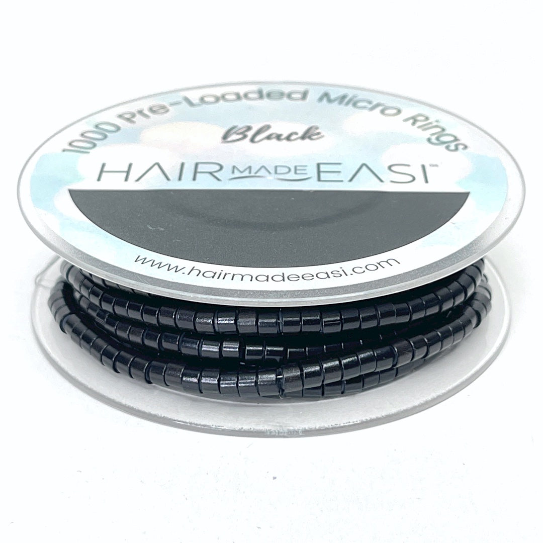 Hair Made Easi Pre-Loaded Silicone Lined Micro Rings (1000)