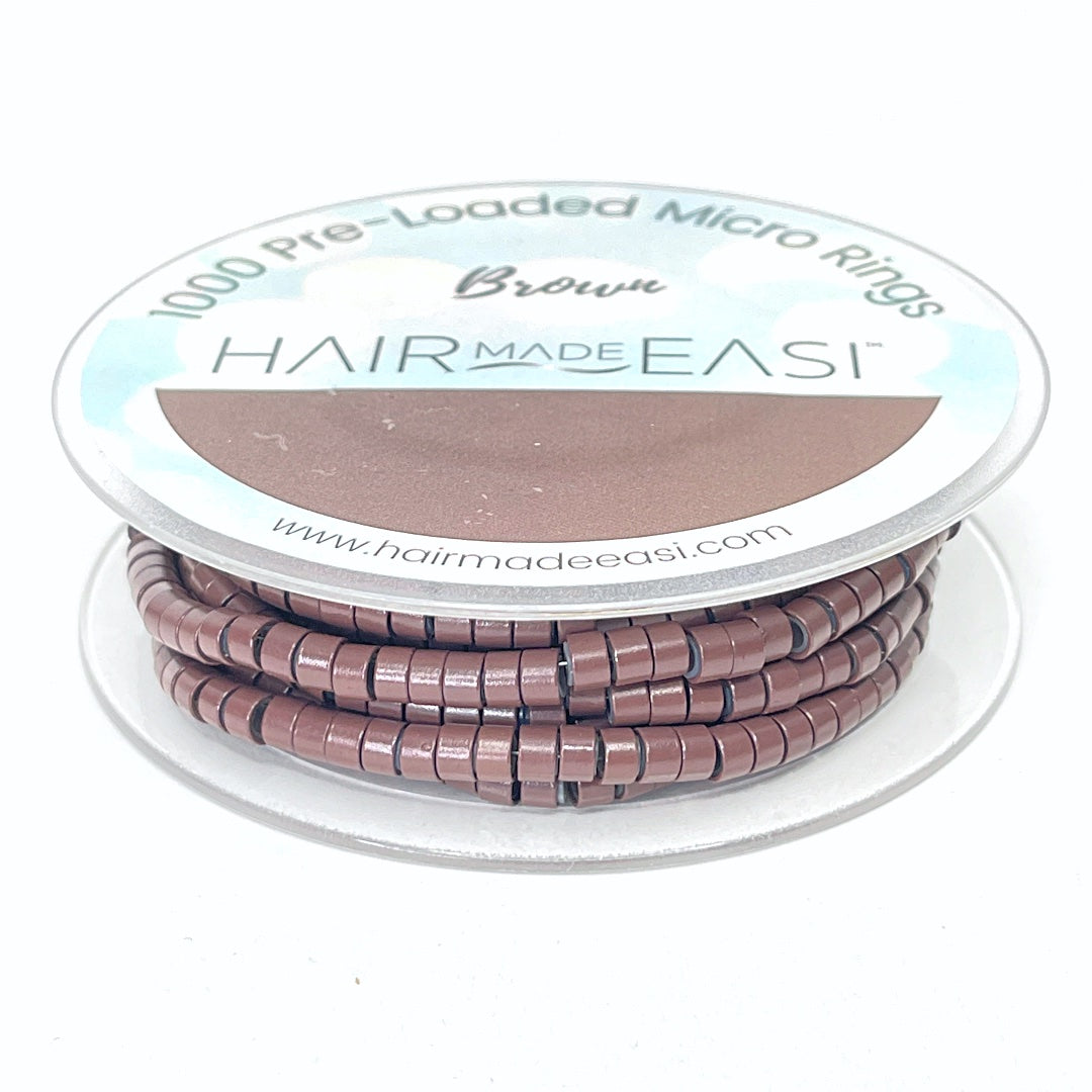 Hair Made Easi Pre-Loaded Silicone Lined Micro Rings (1000)