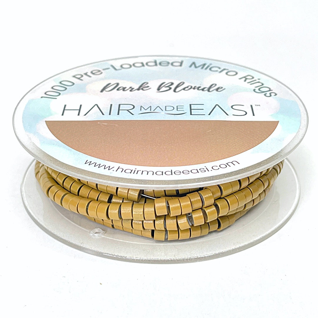 Hair Made Easi Pre-Loaded Silicone Lined Micro Rings (1000)