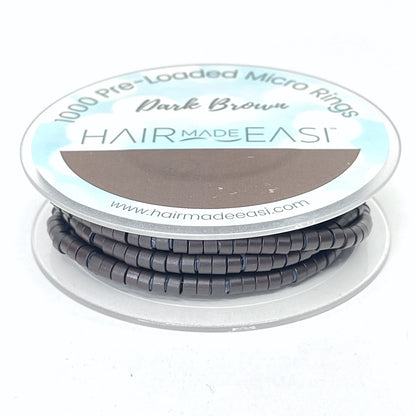 Hair Made Easi Pre-Loaded Silicone Lined Micro Rings (1000)