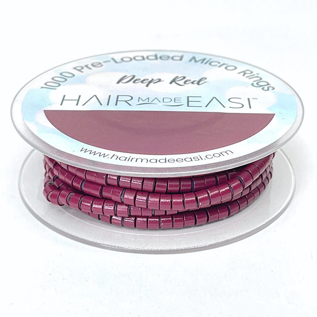 Hair Made Easi Pre-Loaded Silicone Lined Micro Rings (1000)