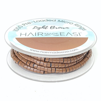 Hair Made Easi Pre-Loaded Silicone Lined Micro Rings (1000)