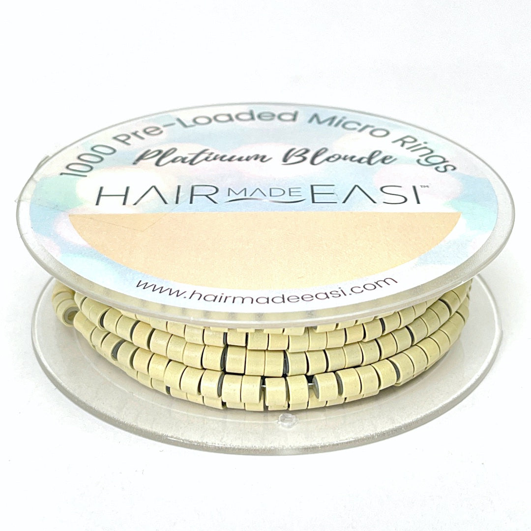 Hair Made Easi Pre-Loaded Silicone Lined Micro Rings (1000)