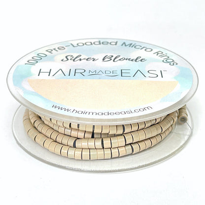 Hair Made Easi Pre-Loaded Silicone Lined Micro Rings (1000)