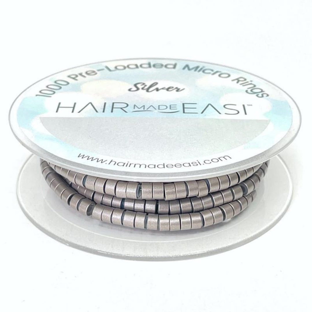 Hair Made Easi Pre-Loaded Silicone Lined Micro Rings (1000)