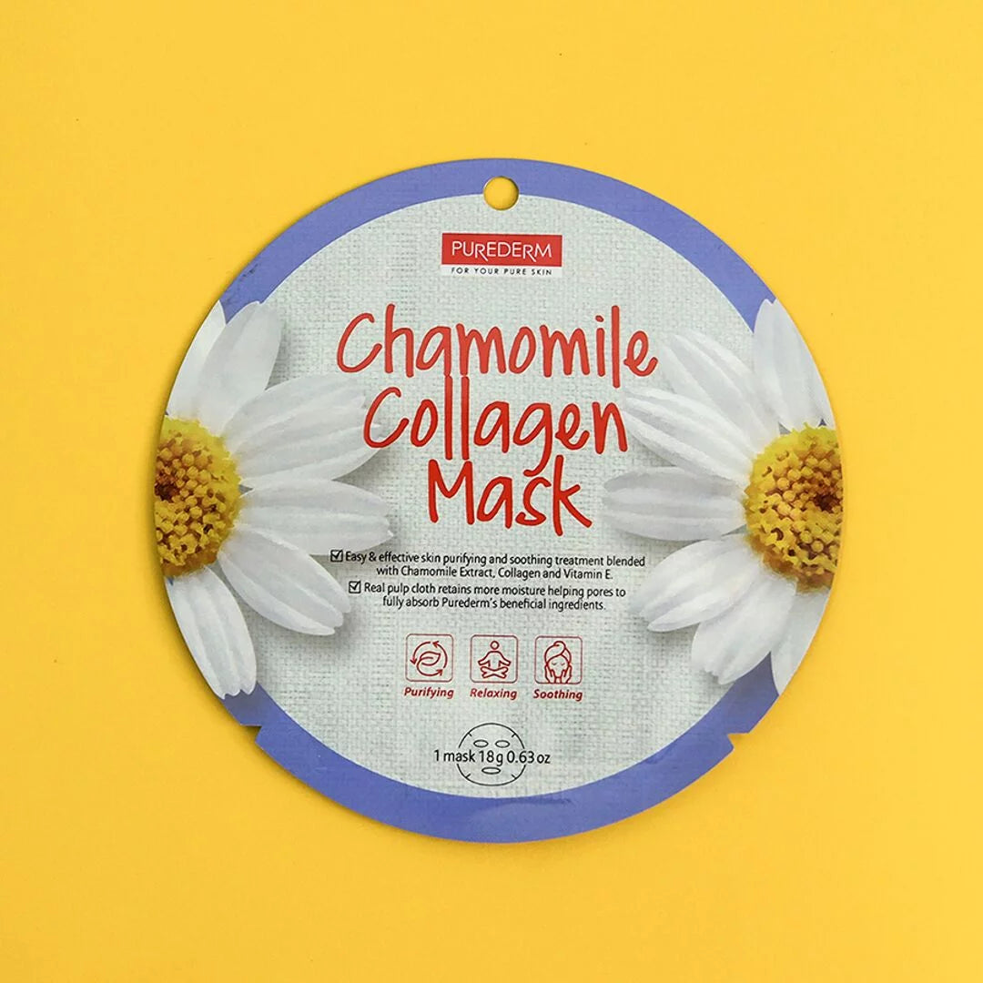 PureDerm Chamomile Collagen Sheet Mask