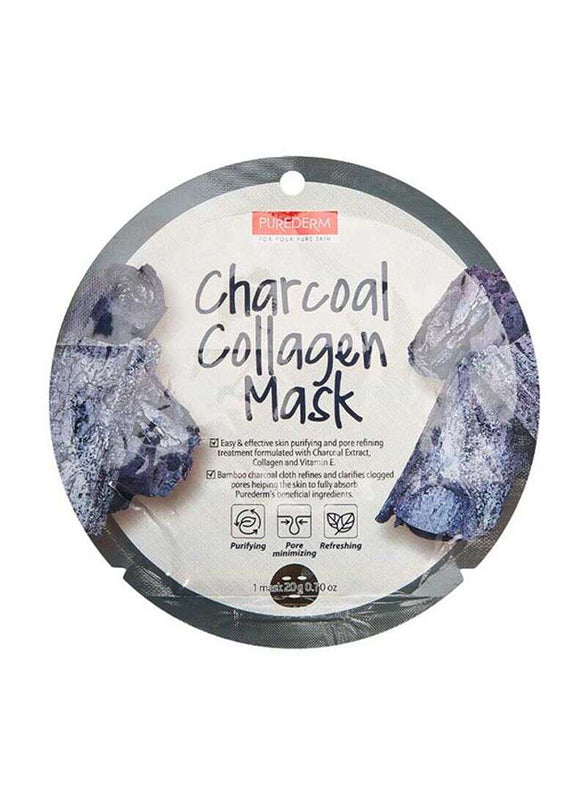 PureDerm Charcoal Collagen Sheet Mask