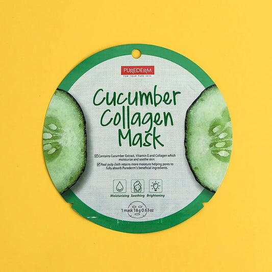 PureDerm Cucumber Collagen Sheet Mask