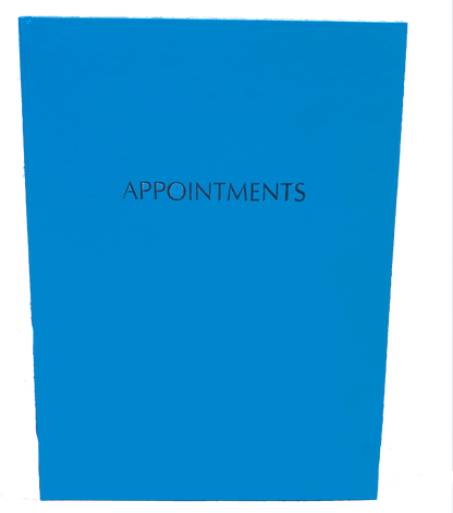 Blue Appointment Book 6 Column