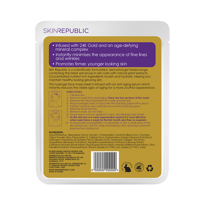 Gold Hydrogel Face Mask Sheet 25g