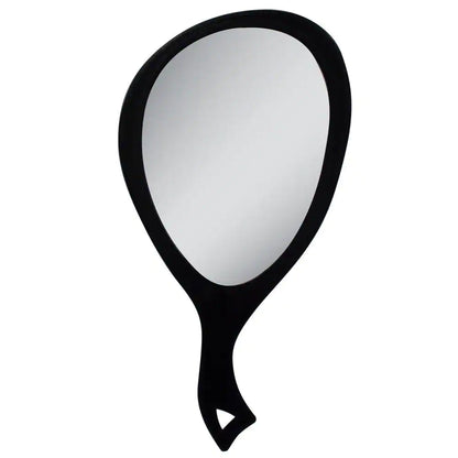 handheld teardrop mirror