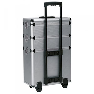 Sibel Modular Professional Trolley Case Silver Aluminium